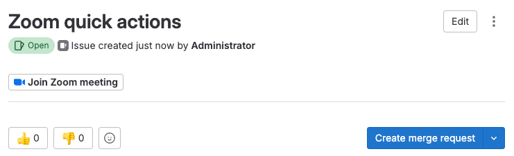 Link Zoom Call in Issue